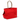 Red Waxed Cotton Canvas Dog Carrier