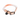 Peach Ombre Cotton Rope Cat & Dog Collar – Matte Black Hardware