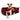 Mink Relaxer Bed - Red & BlackDog BedsFound My AnimalMedium