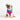 Pattern Patch Dog Sweater: Rainbow / L - 27-40 lbsPuffers, Hoodies, CoatsFound My Animal