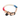 Red White & Blue Ombre Cotton Rope Cat & Dog Collar – Matte Black HardwareDog CollarsFound My AnimalXS