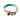 Teal Ombre Cotton Rope Cat & Dog Collar – Matte Black HardwareDog CollarsFound My AnimalXS