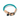 Teal Up-Cycled Rope Cat & Dog Collar – Matte Black HardwareDog CollarsFound My AnimalXS