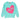 Found My Animal Big Full Heart Sweatshirt, Aqua + FuchsiaBig Full Heart SweatshirtsFound My AnimalXS