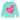 Found My Animal Big Full Heart Sweatshirt, Aqua + FuchsiaBig Full Heart SweatshirtsFound My AnimalXS