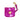 Magenta Tie Dye Canvas Poop Bag PouchPoop Bag PouchesFound My Animal