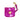 Magenta Tie Dye Waxed Cotton Canvas Poop Bag PouchPoop Bag PouchesFound My Animal