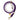 Purple Ombre Cotton Rope Dog Leash by Found My Animal, featuring a hand-dyed gradient design, solid brass lockable carabiners, and an adjustable fit, supporting pet adoption and rescue efforts.
